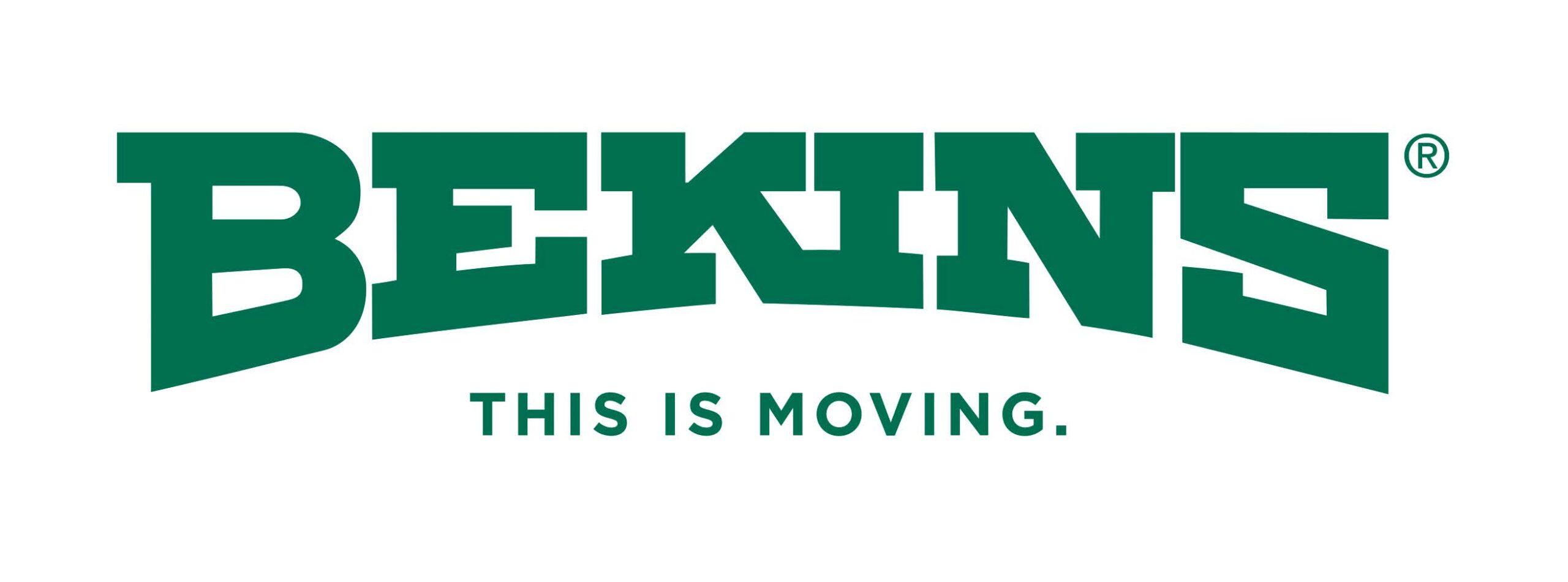 Startseite 31 Grünes Bekins-Logo und "This is Moving"-Slogan